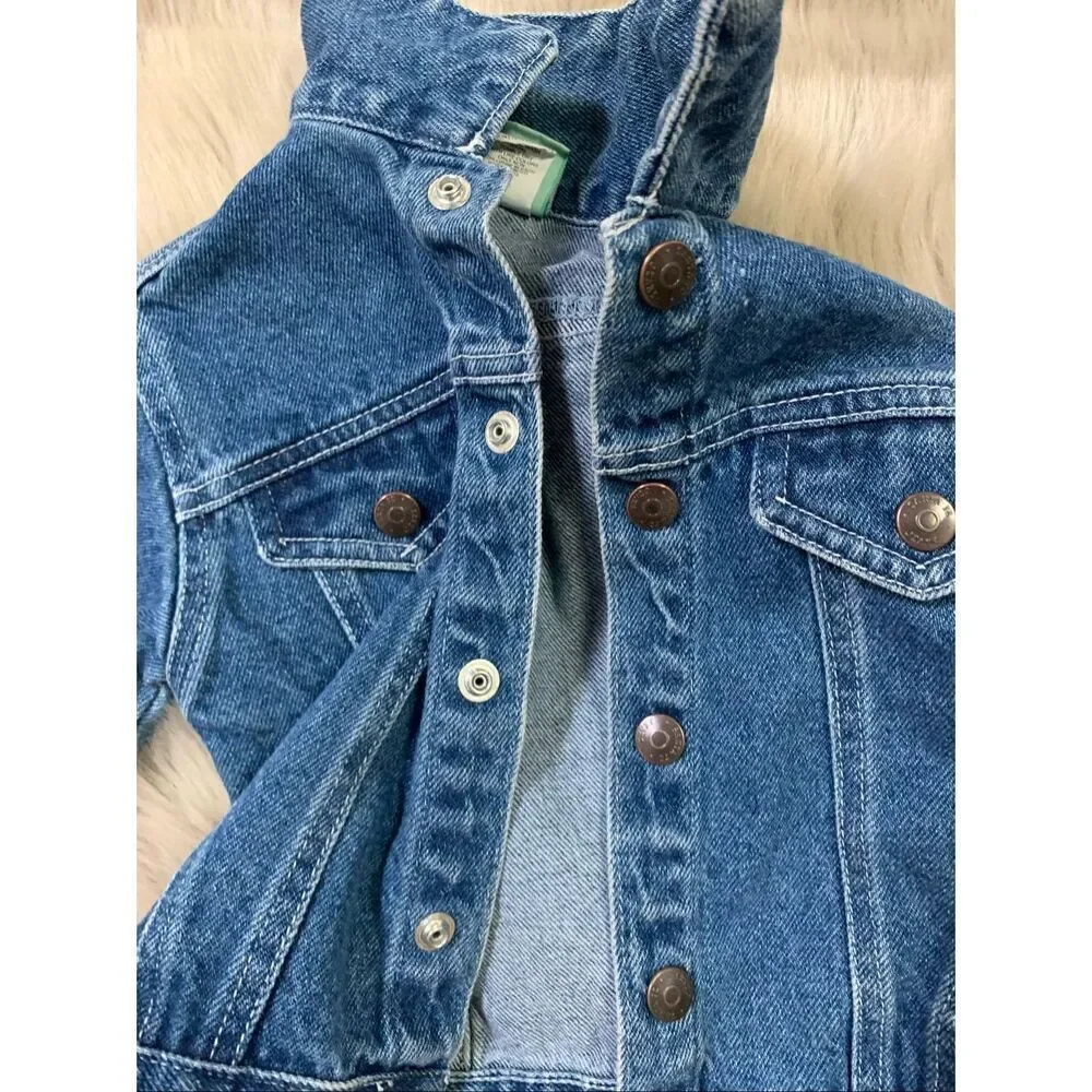 Vintage Santa Fe Jean Co Kids Jean Cotton Jacket Size 3